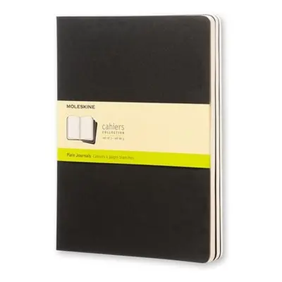 Moleskine Sešity 3 ks černé XL čisté