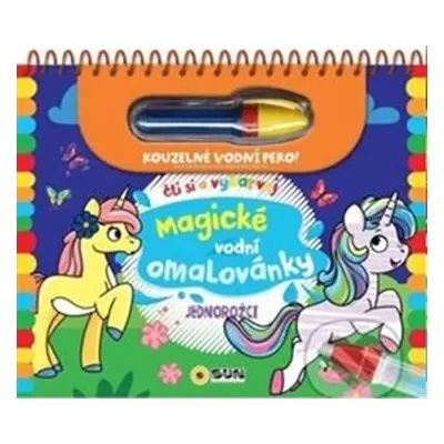 Magické vodní omalovánky- jednorožci