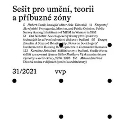 Sešit pro umění, teorii a příbuzné zóny 31/2021