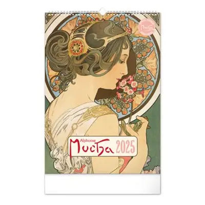 Nástěnný kalendář Alfons Mucha 2025