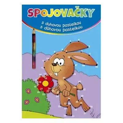 Spojovačky s duhovou pastelkou - Zajíc