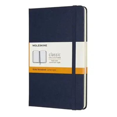 Moleskine Zápisník M tvrdé desky modrý linkovaný B6 104 listů