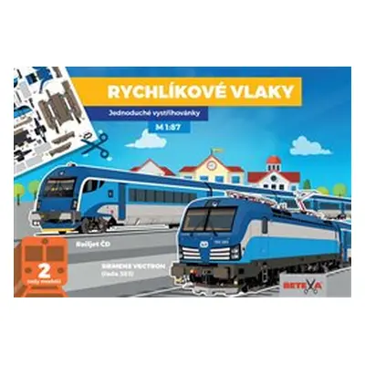 Rychlíkové vlaky - Jednoduché vystřihovánky