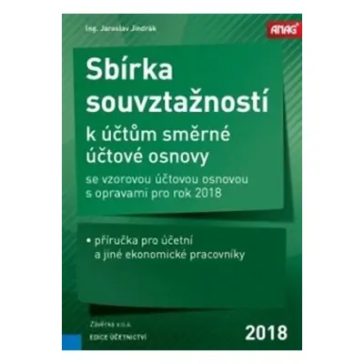 Sbírka souvztažností k účtům směrné účtové osnovy se vzorovou účtovou osnovou s opravami pro rok