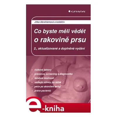 Co byste meli vedět o rakovině prsu - Jitka Abrahámová, kolektiv