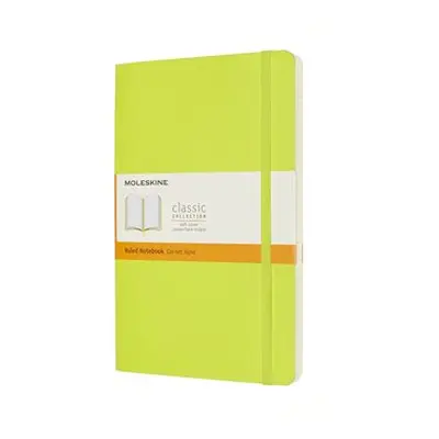 Moleskine zápisník měkký linkovaný - žlutozelený L