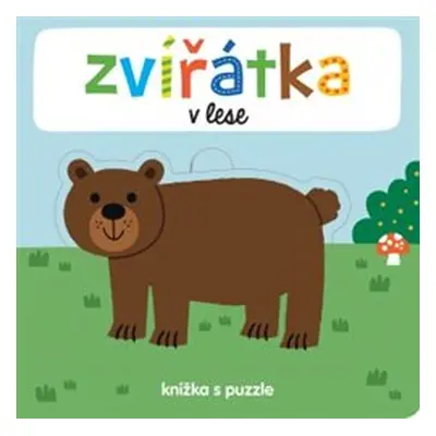 Zvířátka v lese - Knížka s puzzle