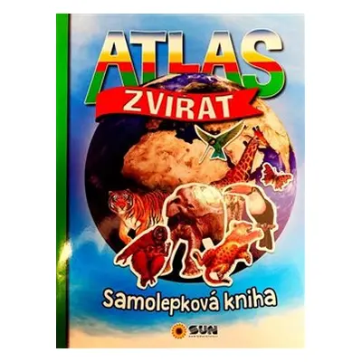 Atlas zvířat- velká kniha-330 samolepek