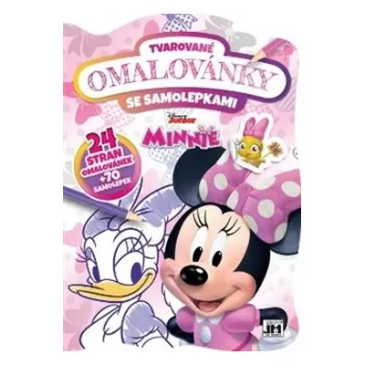 Tvarované omalovánky se samolepkami - Minnie