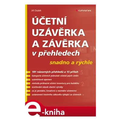 Účetní uzávěrka a závěrka v přehledech - Jiří Dušek