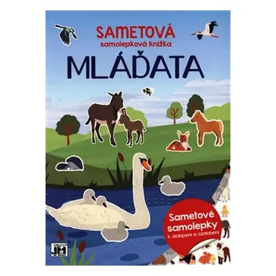 Sametová samolepková knížka - Mláďata