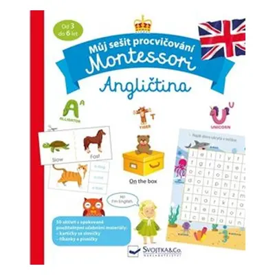 Můj sešit procvičování Montessori - Angličtina - Lydie Barusseau