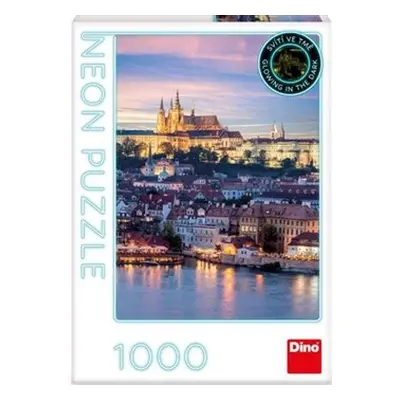 Neonové puzzle Hradčany - 1000 dílků