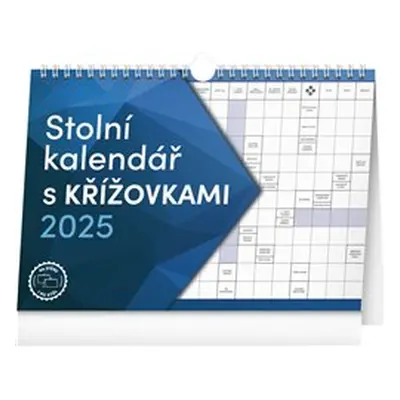 Stolní kalendář s křížovkami s háčkem 2025