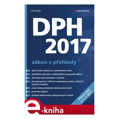 DPH 2017 - zákon s přehledy - Jiří Dušek