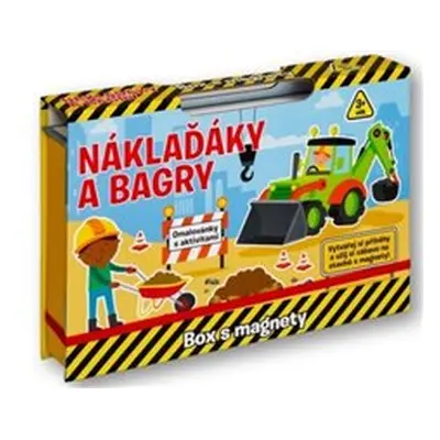 Náklaďáky a bagry - Box s magnety