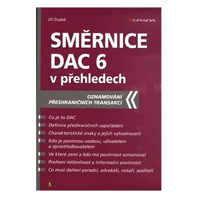 Směrnice DAC 6 v přehledech - Jiří Dušek