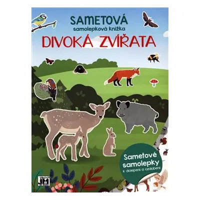 Sametová samolepková knížka - Divoká zvířata