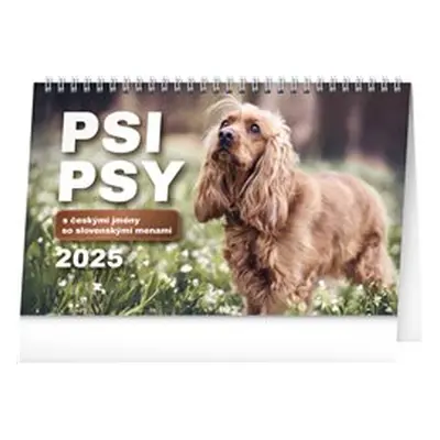 Stolní kalendář Psi – Psy CZ/SK 2025