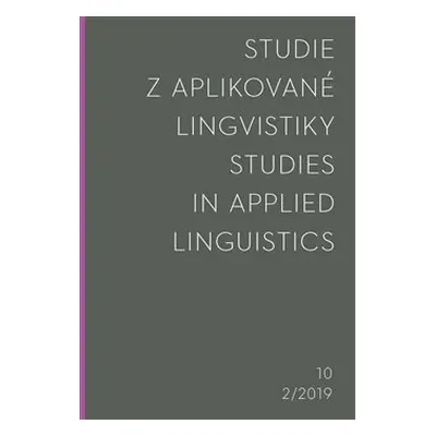 Studie z aplikované lingvistiky 2/2019