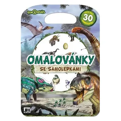 Omalovánky se samolepkami - Dinosauři