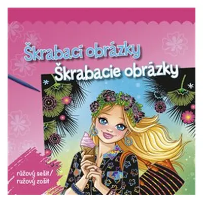 Škrabací obrázky / Škrabacie obrázky - růžový sešit/růžový zošit