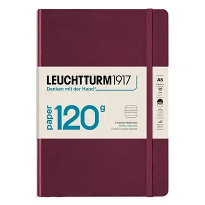 Zápisník Leuchtturm 363536 Port Red, 120g Notebook Edition, Medium, Linkovaný