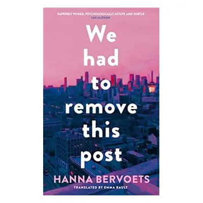 We had to remove this post - Hanna Bervoets