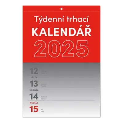 Nástěnný kalendář Trhací týdenní 2025, A5