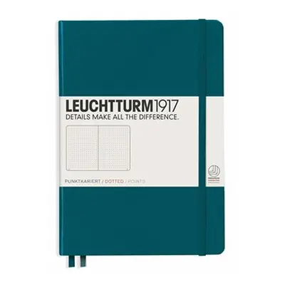 Leuchtturm1917 Medium A5 Tečkovaný zápisník Pacific Green