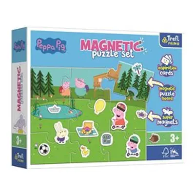 Trefl Magnetické Peppa a její zábava Peppa Pig v krabici 28,5x22x5cm 12 dílků