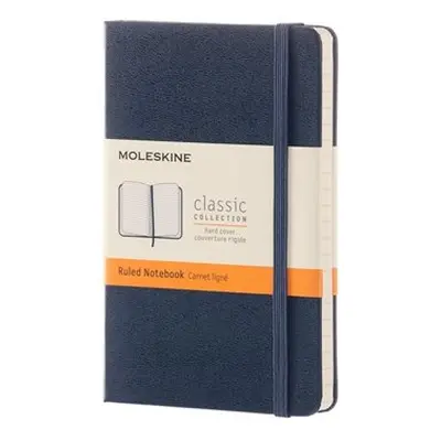 Moleskine Zápisník tvrdé desky A6 linkovaný modrý