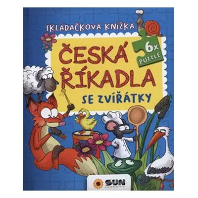 Česká říkadla se zvířátky - skládačková knížka Puzzle