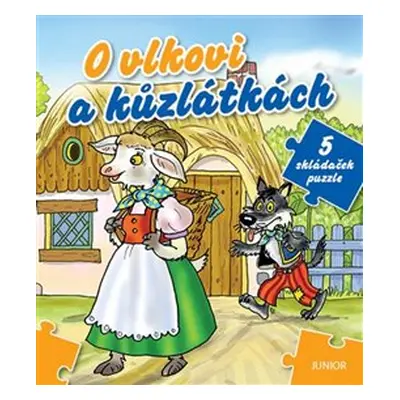 O vlkovi a kůzlátkách - 5 skládaček puzzle - Miroslava Lánská