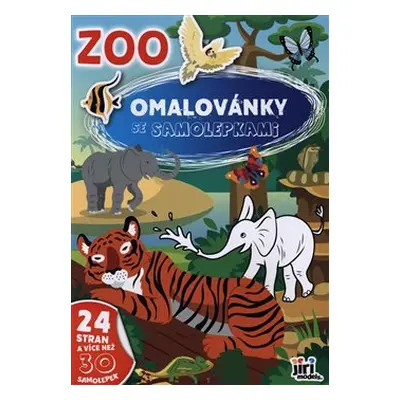 Omalovánky A4 se samolepkami Zoo