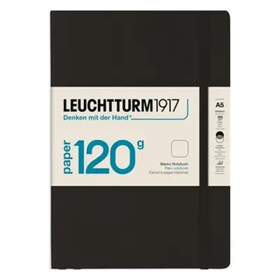 Zápisník Leuchtturm Black, 120g Notebook Edition, Medium, 203 p., plain