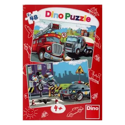 Puzzle Hasiči a policie 96 dílků