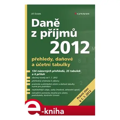 Daně z příjmů 2012 - Jiří Dušek