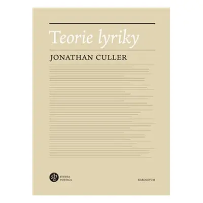 Teorie lyriky - Jonathan Culler