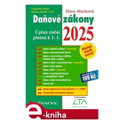 Daňové zákony 2025 - Hana Marková