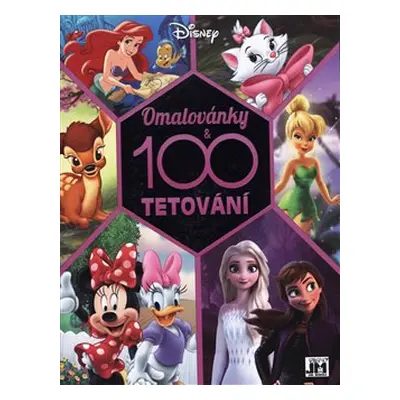 100 tetování s omalovánkami - Disney holky