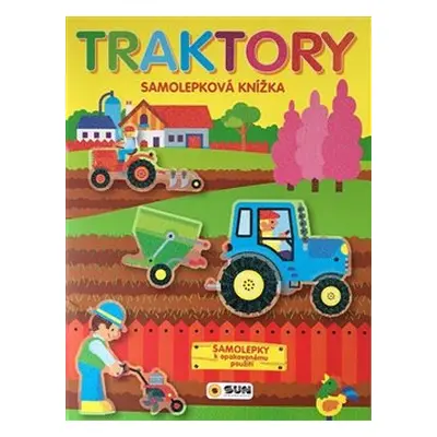 Traktory samolepková knížka k opakovanému použití