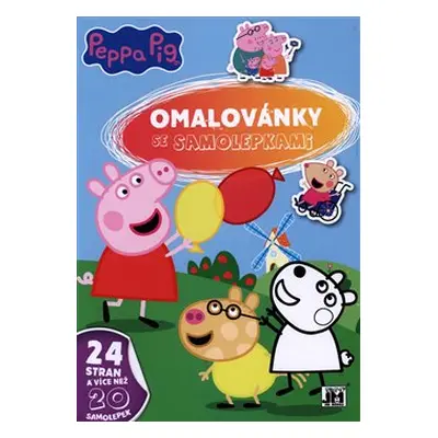 Omalovánky A4 se samolepkami - Peppa Pig