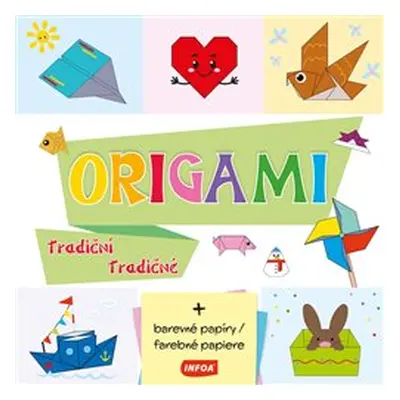 ORIGAMI tradiční + barevné papíry