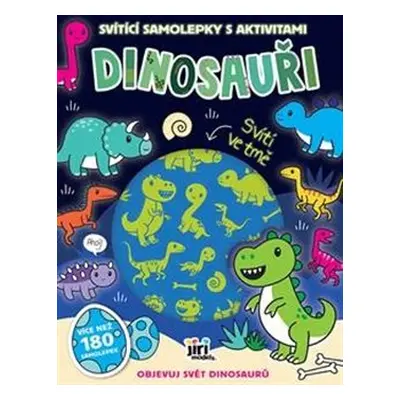 Svítící samolepky s aktivitami Dinosauři