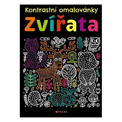 Kontrastní omalovánky – Zvířata - kolektiv