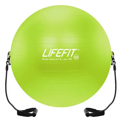 Lifefit Gymnastický míč s expanderem LIFEFIT® GYMBALL EXPAND 55 cm