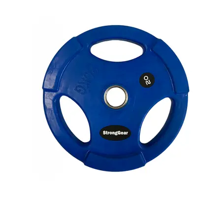 Stronggear Barevné pogumované Tri-Grip kotouče 5 -25 kg Hmotnost: 20 kg