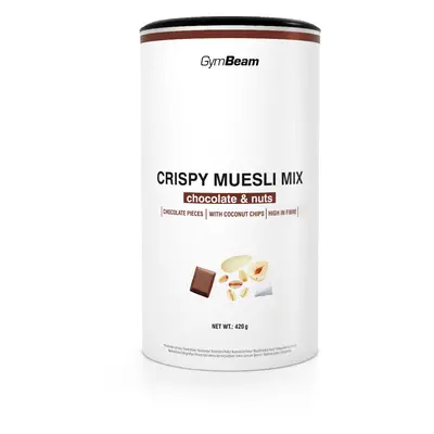 Crispy Muesli Mix - GymBeam Množství: 420g, Příchuť: Čokoláda oříšky