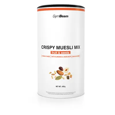 Crispy Muesli Mix - GymBeam Množství: 420g, Příchuť: Ovoce a semínka